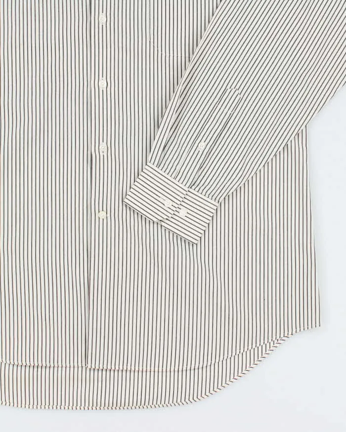 Vintage 2000's Balmain Striped Button Up Shirt - L sold by Rokit product image thumbnail 4