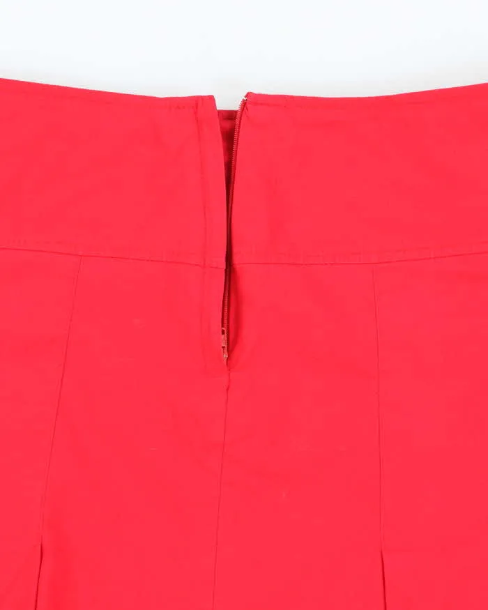 Vintage Y2k 00s Red Pleated Skirt - S sold by Rokit product image thumbnail 3
