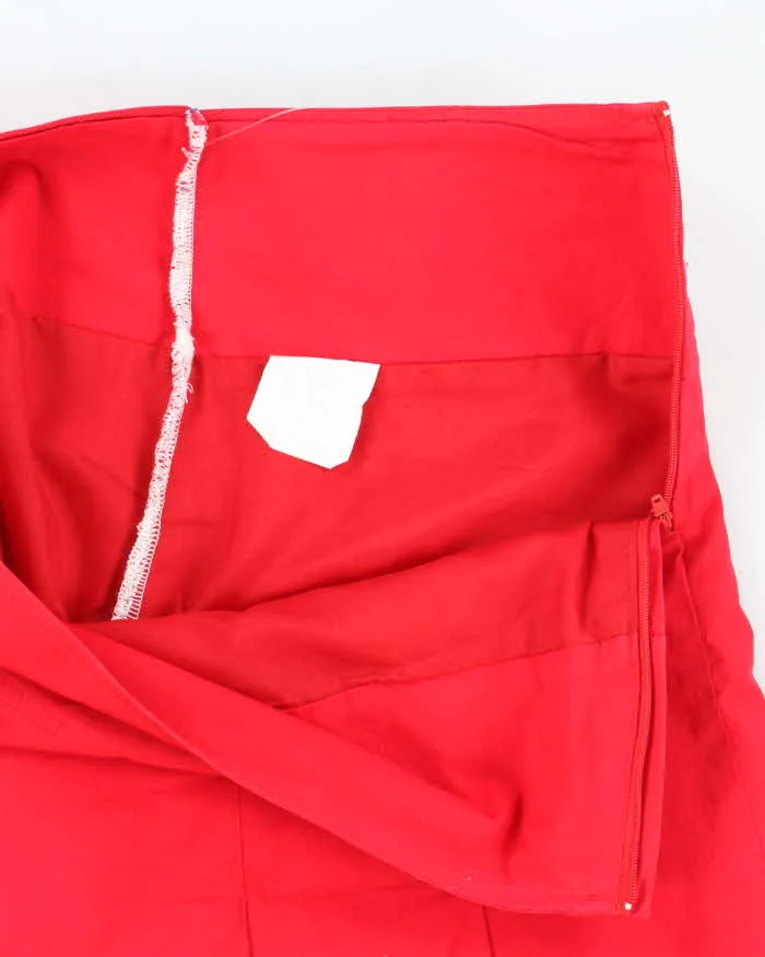 Vintage Y2k 00s Red Pleated Skirt - S sold by Rokit product image thumbnail 4