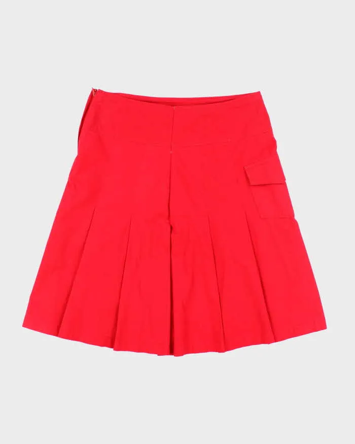 Vintage Y2k 00s Red Pleated Skirt - S sold by Rokit product image thumbnail 2