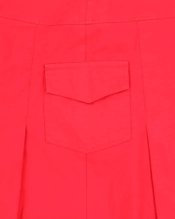 Vintage Y2k 00s Red Pleated Skirt - S sold by Rokit product image thumbnail 5