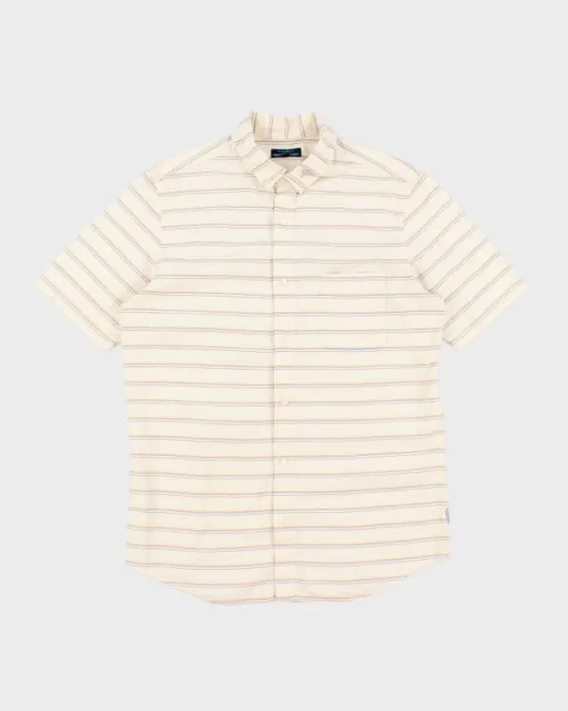 Vintage 90's Burberry Brit Horizontal Striped Shirt - L sold by Rokit