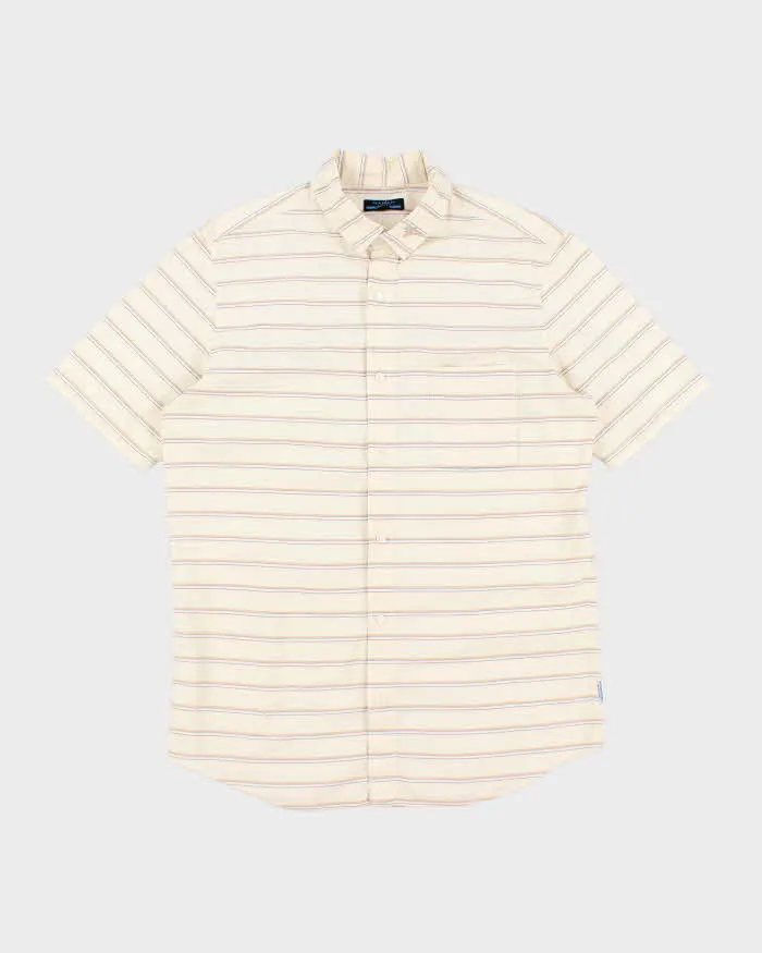 Vintage 90's Burberry Brit Horizontal Striped Shirt - L sold by Rokit