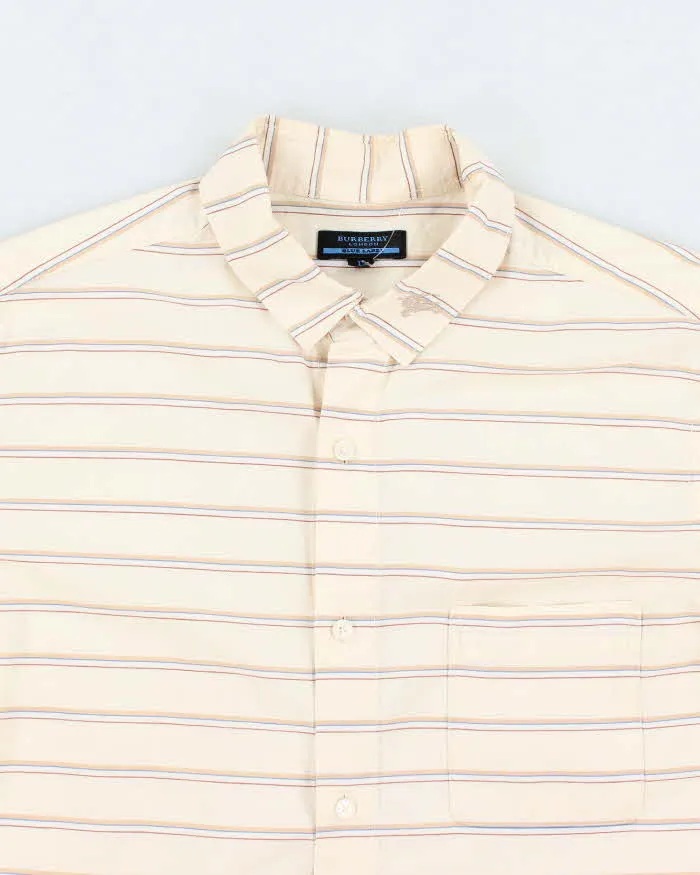 Vintage 90's Burberry Brit Horizontal Striped Shirt - L sold by Rokit product image thumbnail 3