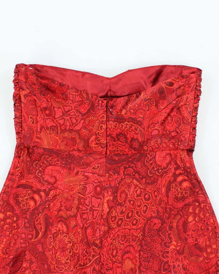 Vintage Y2k 00s Silk Pattern Top - XS sold by Rokit product image thumbnail 4