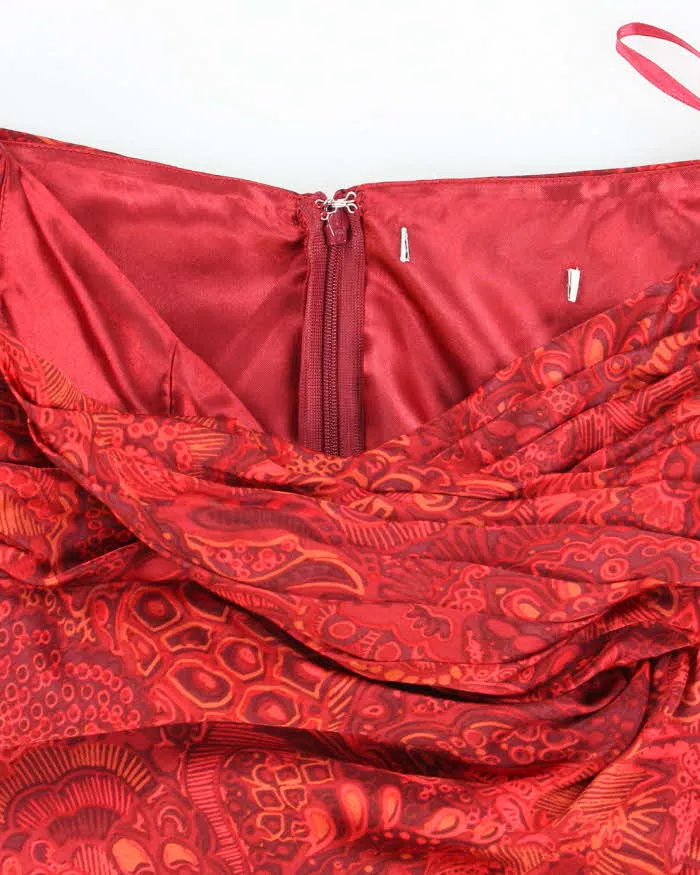 Vintage Y2k 00s Silk Pattern Top - XS sold by Rokit product image thumbnail 5