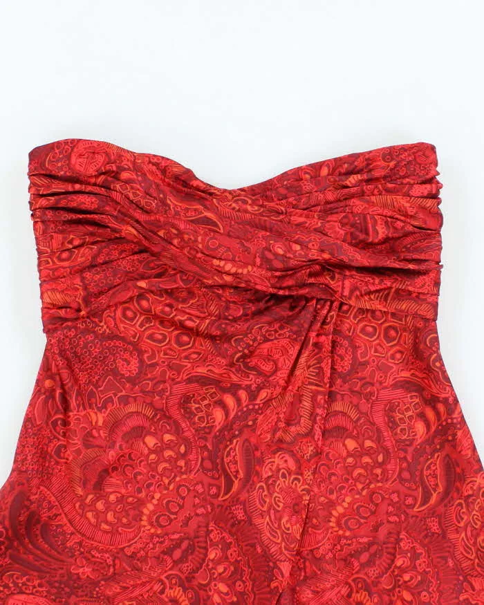 Vintage Y2k 00s Silk Pattern Top - XS sold by Rokit product image thumbnail 3