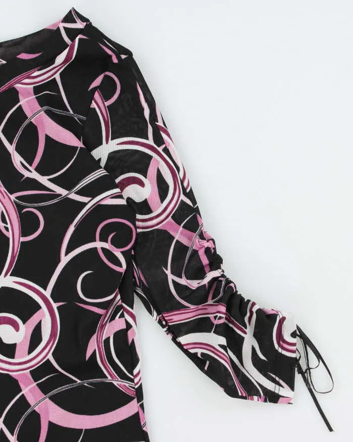 Vintage Y2k 00s Laura Mesh Swirl Pattern Top - S sold by Rokit product image thumbnail 4