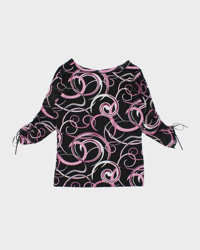 Vintage Y2k 00s Laura Mesh Swirl Pattern Top - S sold by Rokit product image thumbnail 2