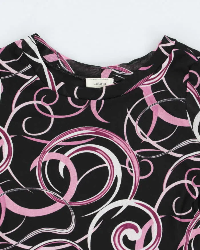 Vintage Y2k 00s Laura Mesh Swirl Pattern Top - S sold by Rokit product image thumbnail 3