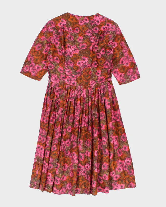 Vintage 50s Blue & Green A-Line Dress - S sold by Rokit product image thumbnail 2