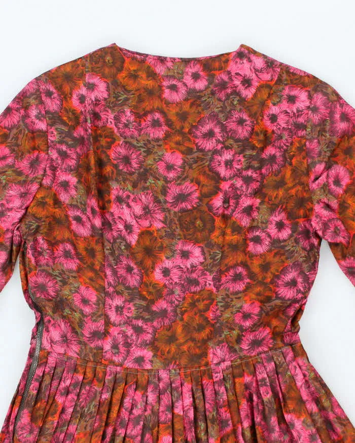 Vintage 50s Blue & Green A-Line Dress - S sold by Rokit product image thumbnail 4