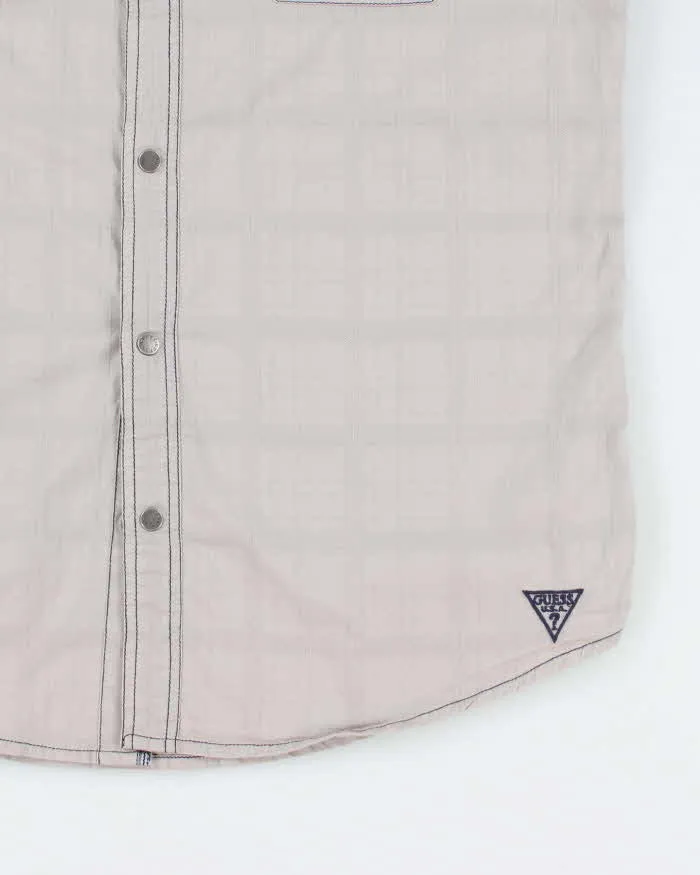 Vintage Y2k 00s Guess Checked Short Sleeve Shirt - M sold by Rokit product image thumbnail 4