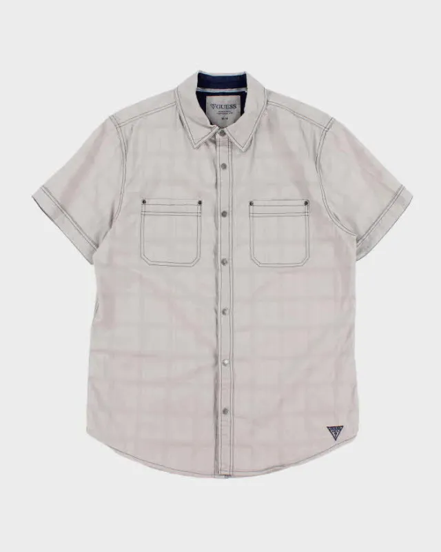 Vintage Y2k 00s Guess Checked Short Sleeve Shirt - M sold by Rokit