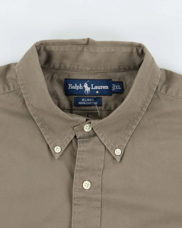 Vintage 90's Ralph Lauren Oversized Plain Button Up Shirt - XL sold by Rokit product image thumbnail 5