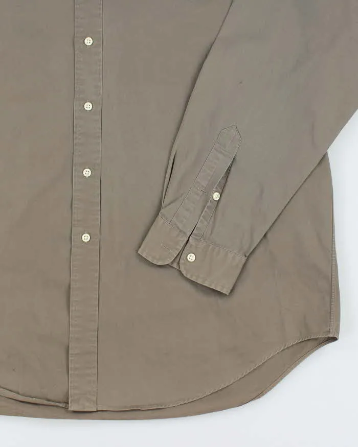 Vintage 90's Ralph Lauren Oversized Plain Button Up Shirt - XL sold by Rokit product image thumbnail 4