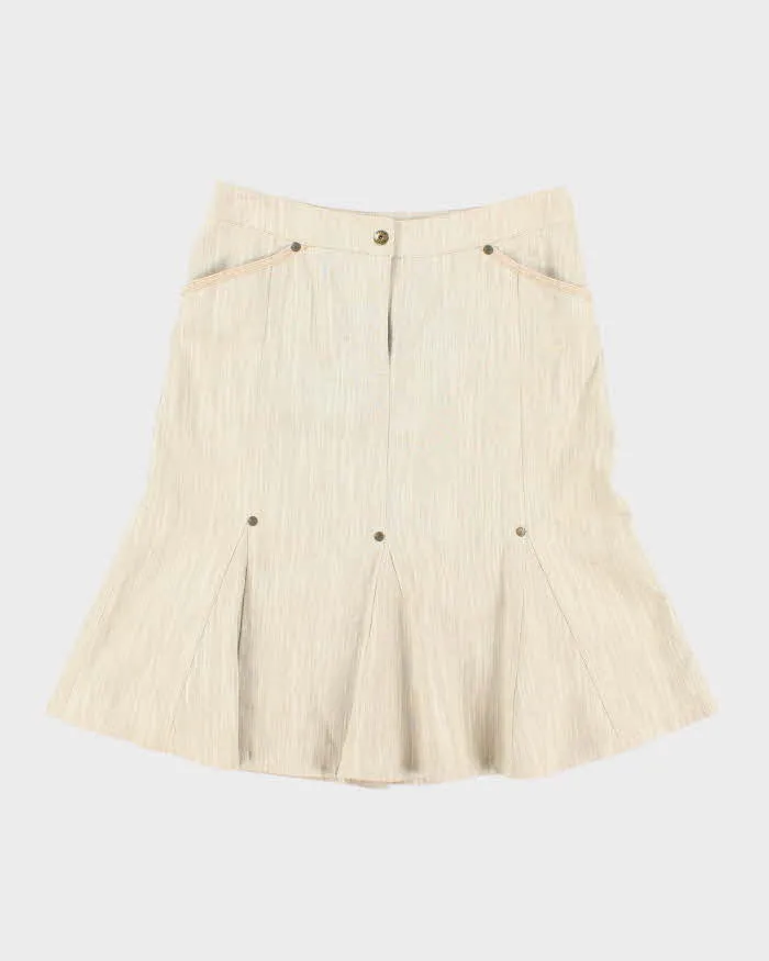 Vintage Y2k 00s Mexx Linen Blend Skirt - S sold by Rokit