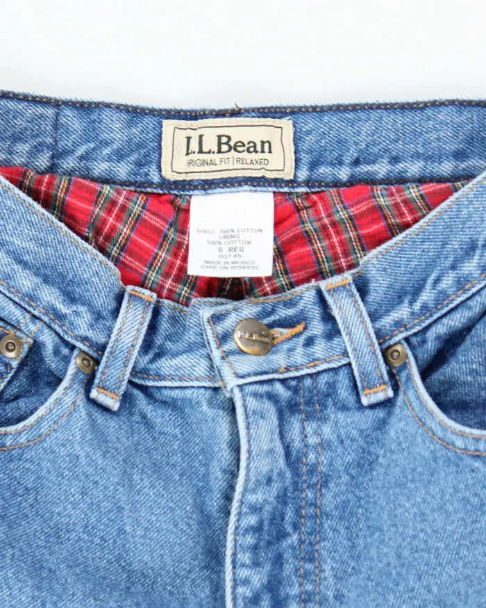 Vintage Women's Y2K L.L. Bean Lined Medium Wash Jeans - W24 L28 sold by Rokit product image thumbnail 5