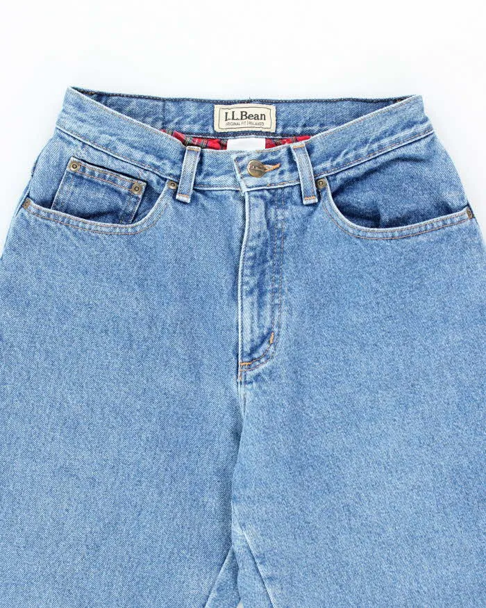 Vintage Women's Y2K L.L. Bean Lined Medium Wash Jeans - W24 L28 sold by Rokit product image thumbnail 3