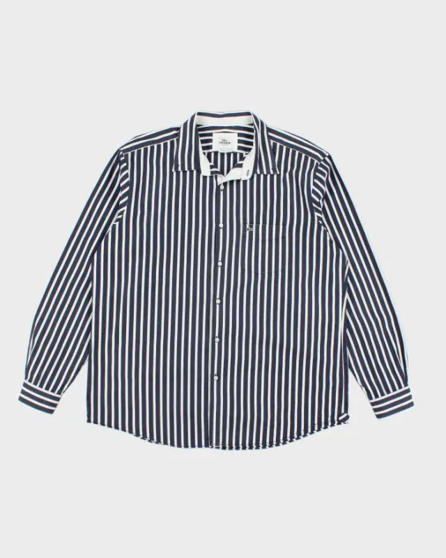 Vintage 2000's Lacoste Striped Button Up Shirt - L sold by Rokit