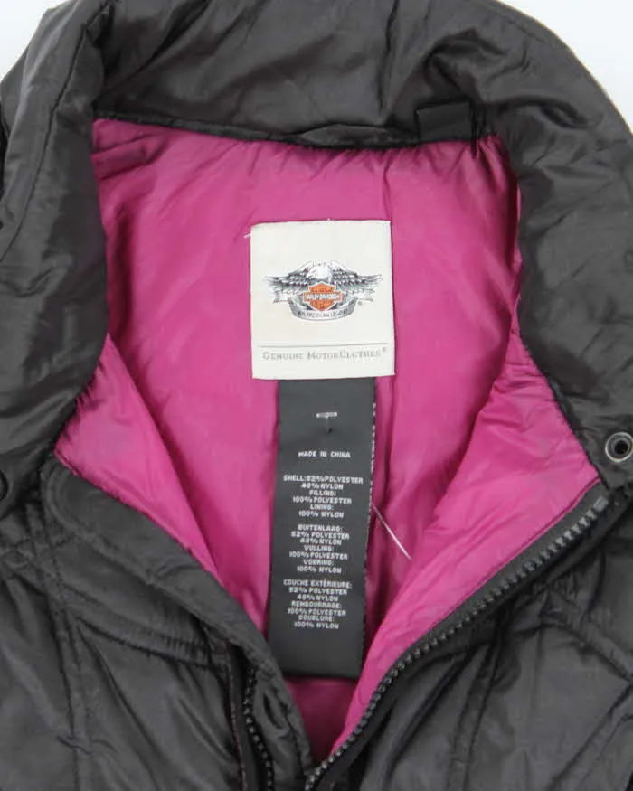 Vintage Women's Y2K Harley Davidson Insulated Puffer Gilet - S sold by Rokit product image thumbnail 5