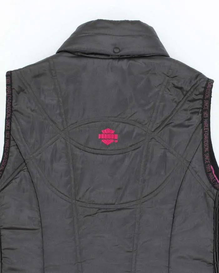 Vintage Women's Y2K Harley Davidson Insulated Puffer Gilet - S sold by Rokit product image thumbnail 4