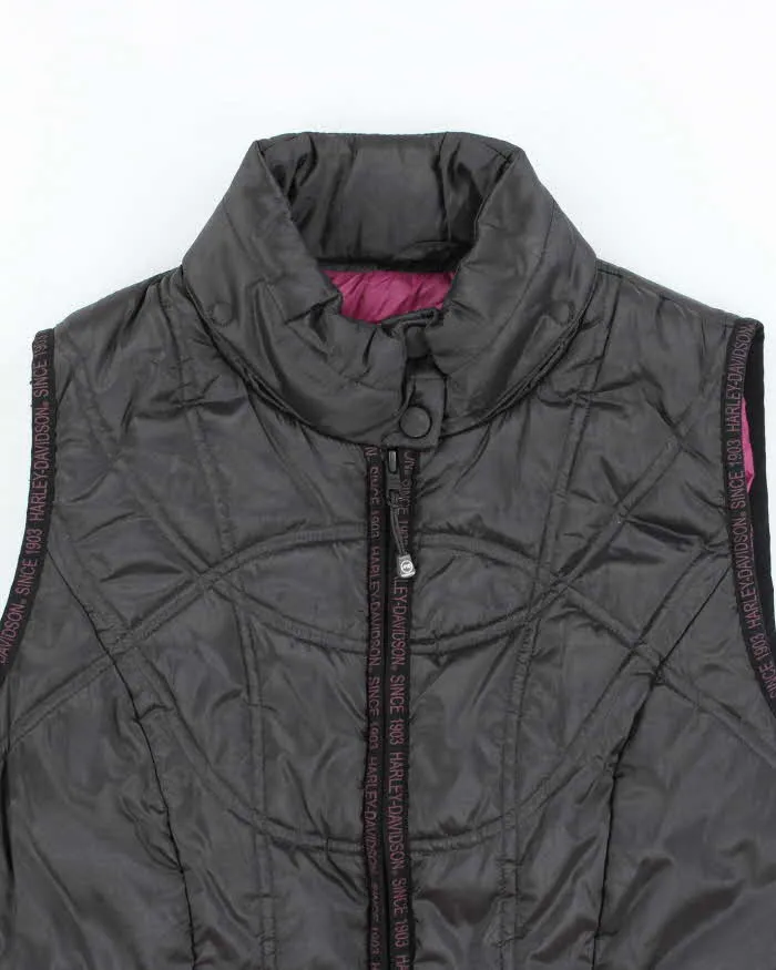 Vintage Women's Y2K Harley Davidson Insulated Puffer Gilet - S sold by Rokit product image thumbnail 3