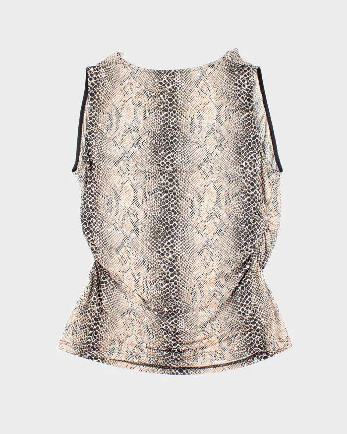 Vintage Y2k 00s Cowl Neck Animal Print Top - M sold by Rokit product image thumbnail 2