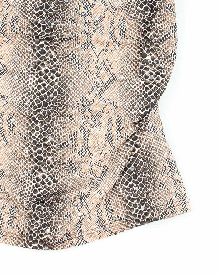 Vintage Y2k 00s Cowl Neck Animal Print Top - M sold by Rokit product image thumbnail 5