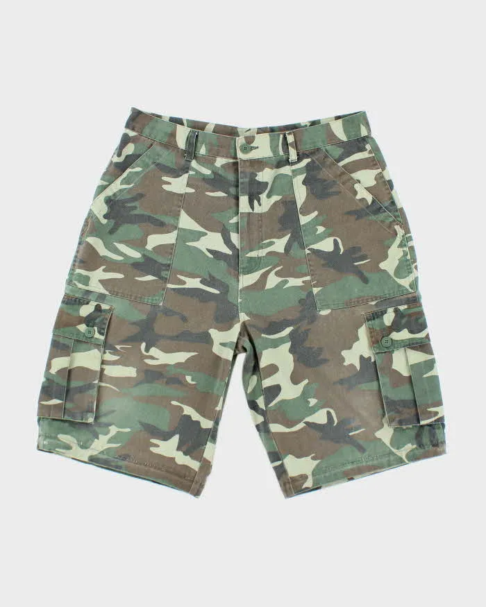 Vintage Y2K Baggy Camouflage Cargo Shorts - W32 L11 sold by Rokit