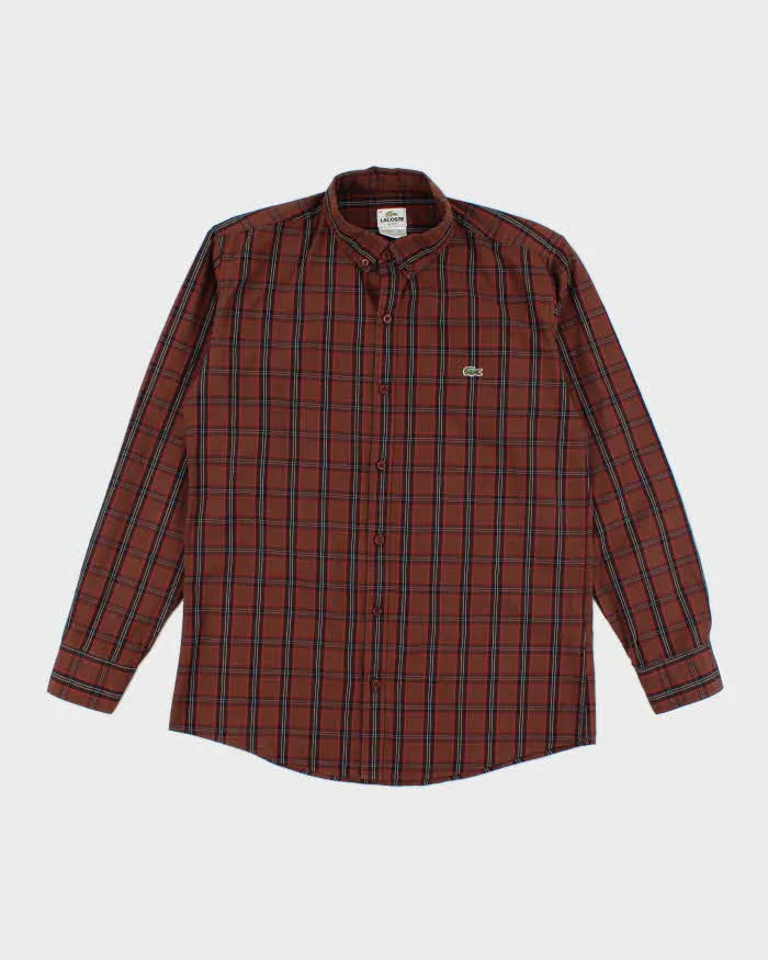 Vintage Y2K Lacoste Striped Button Up Shirt - M sold by Rokit