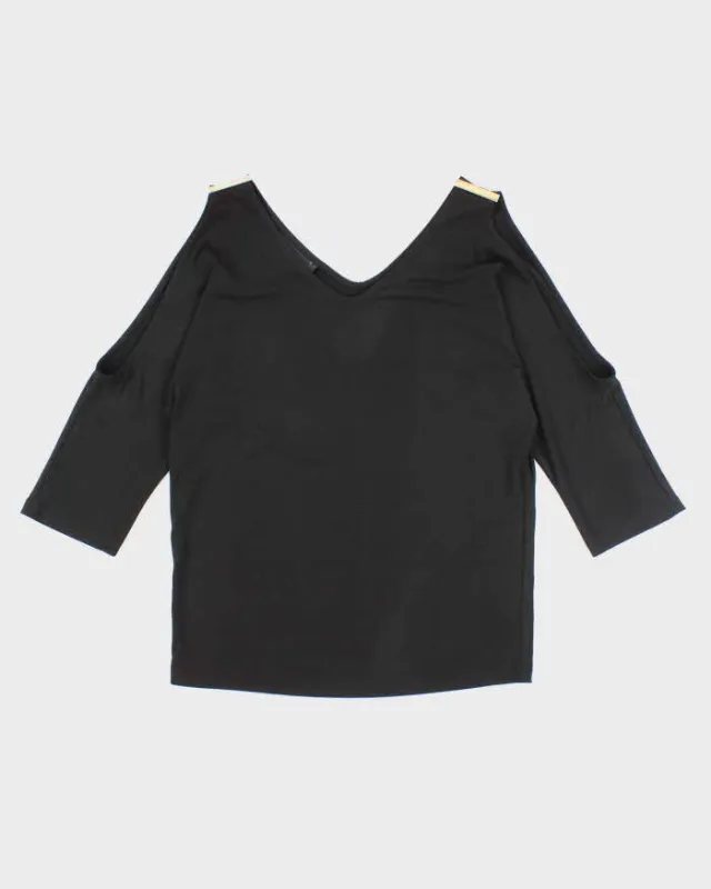 Vintage Y2k 00s International Concepts Shoulder Cut Out Top - M sold by Rokit