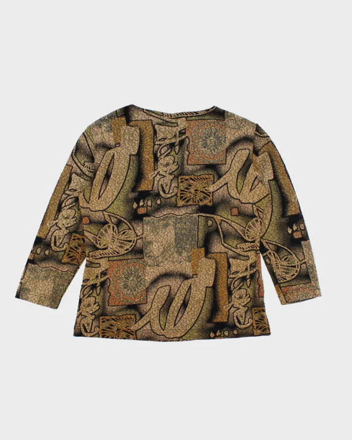 Vintage 90s Abstract Pattern Top - M sold by Rokit product image thumbnail 2