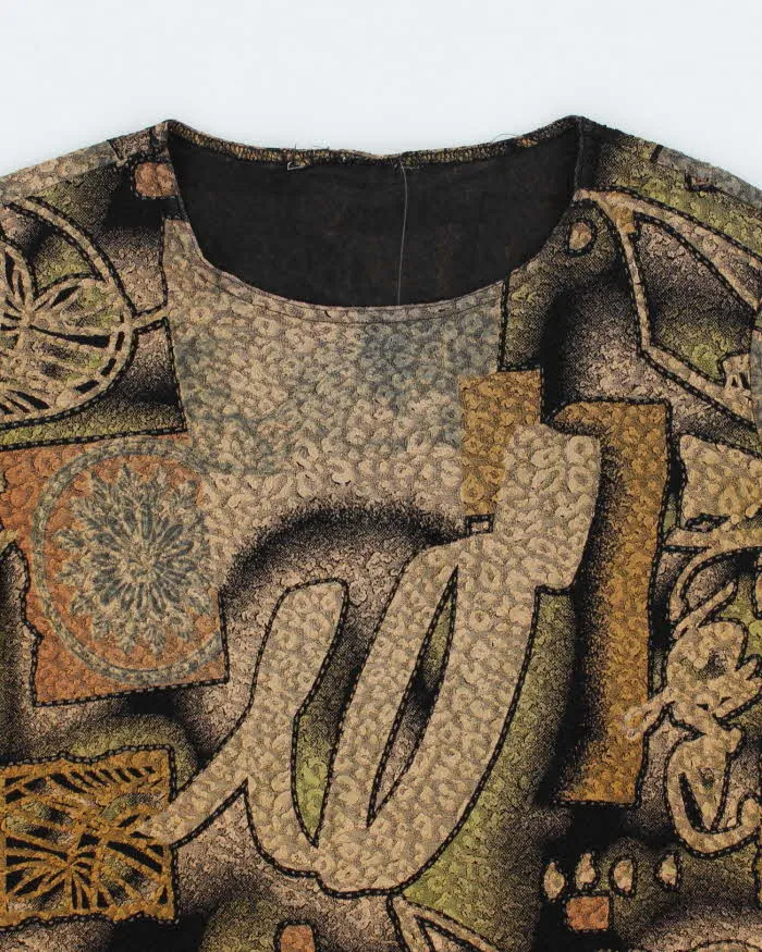 Vintage 90s Abstract Pattern Top - M sold by Rokit product image thumbnail 3