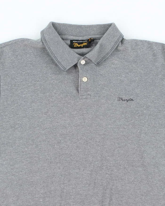 Vintage Wrangler Grey Polo Shirt - M sold by Rokit product image thumbnail 3