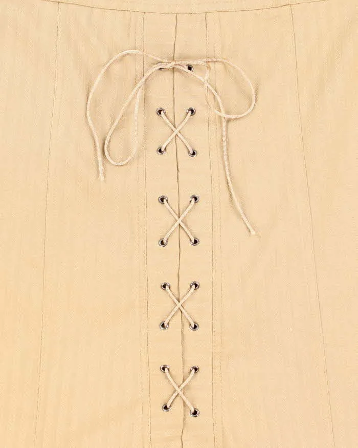 Vintage 90s Janny Flower Lace-Up Skirt - S sold by Rokit product image thumbnail 3