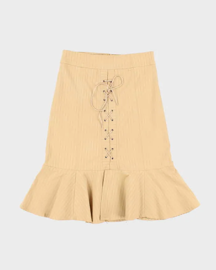 Vintage 90s Janny Flower Lace-Up Skirt - S sold by Rokit