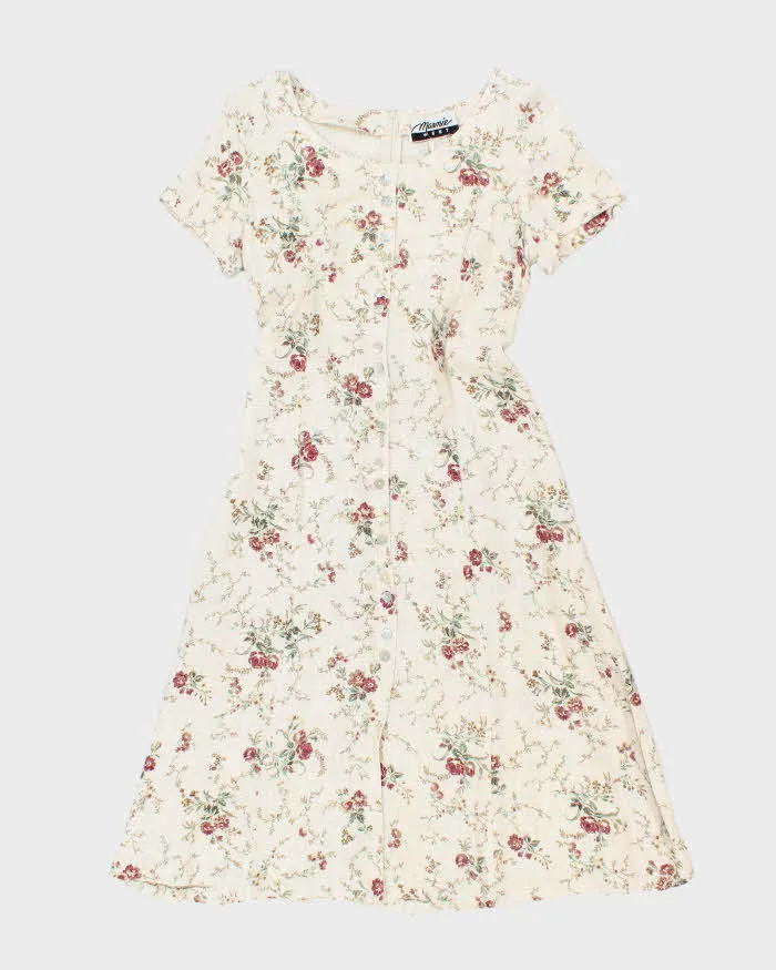 Vintage Marmie Woven Floral Dress - M sold by Rokit
