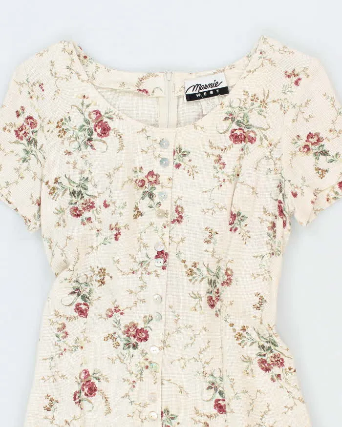 Vintage Marmie Woven Floral Dress - M sold by Rokit product image thumbnail 3