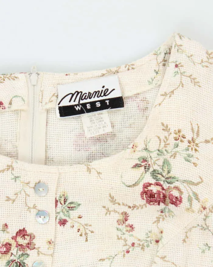 Vintage Marmie Woven Floral Dress - M sold by Rokit product image thumbnail 5