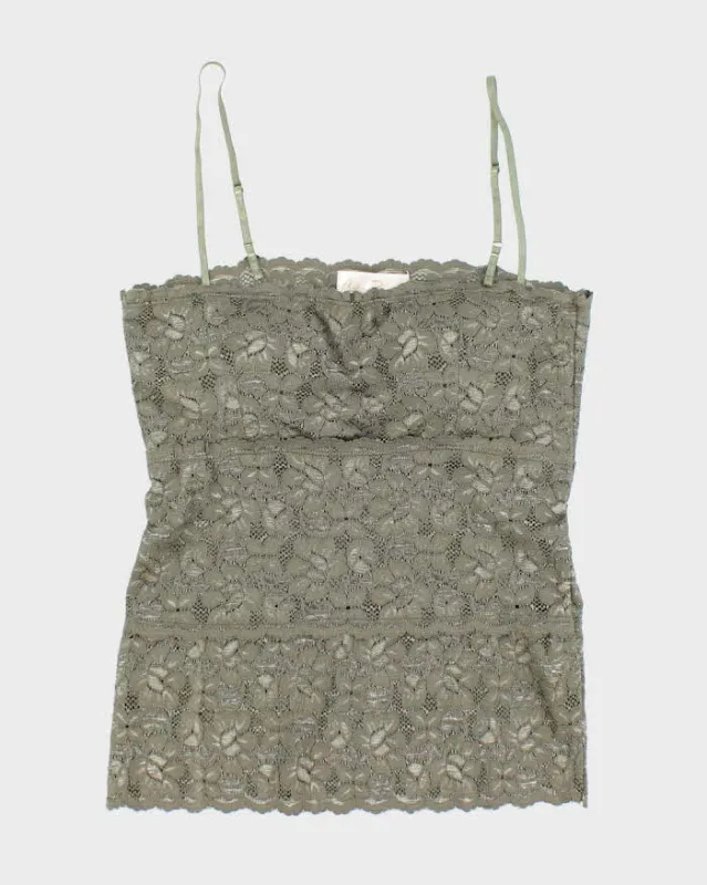 Vintage Y2k 00s Costa Blanca Lace Cami Top - S sold by Rokit