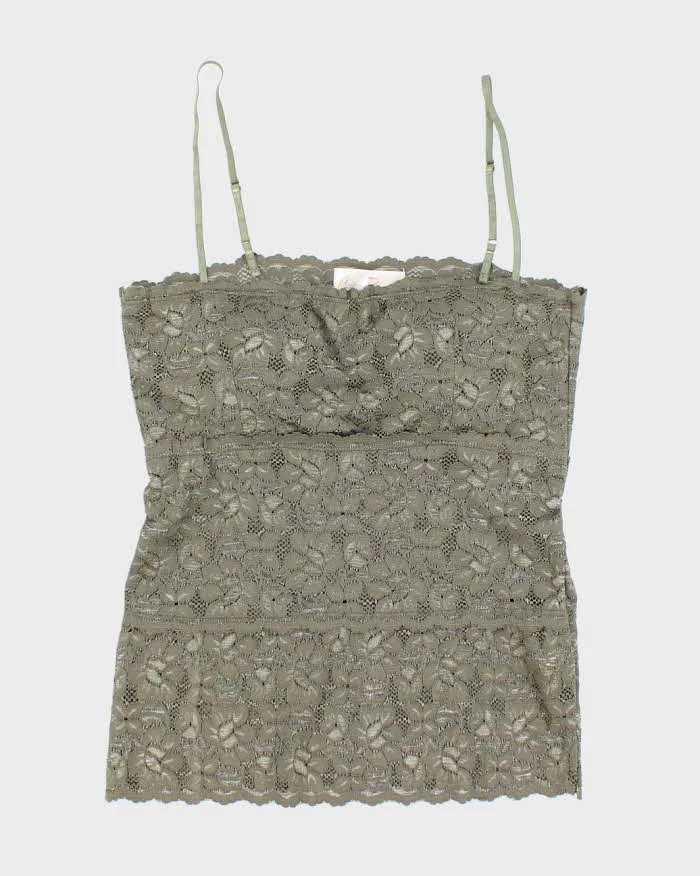 Vintage Y2k 00s Costa Blanca Lace Cami Top - S sold by Rokit