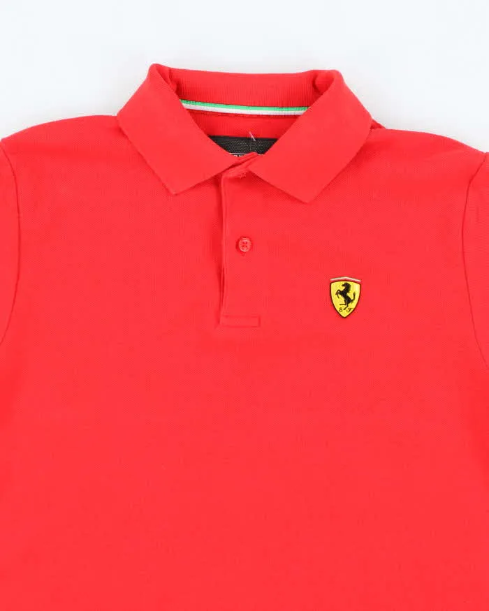 Vintage Y2K Ferrari Small Emblem Polo Shirt - S sold by Rokit product image thumbnail 3