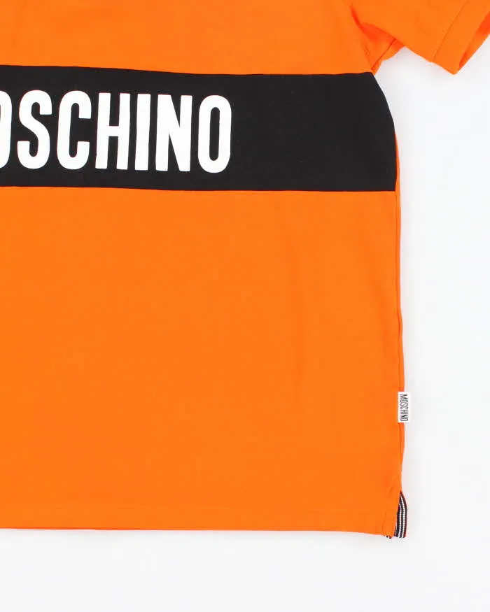 Vintage Y2K Moschino Spell Out Polo Shirt - L sold by Rokit product image thumbnail 4
