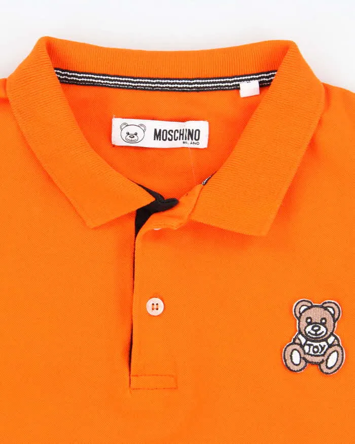 Vintage Y2K Moschino Spell Out Polo Shirt - L sold by Rokit product image thumbnail 5