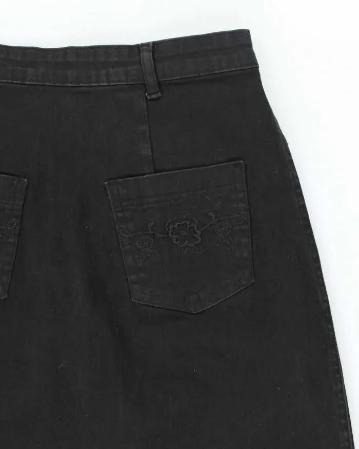 Vintage Y2k 00s Blue Max Jeans Embroidered Denim Skirt - XS sold by Rokit product image thumbnail 3