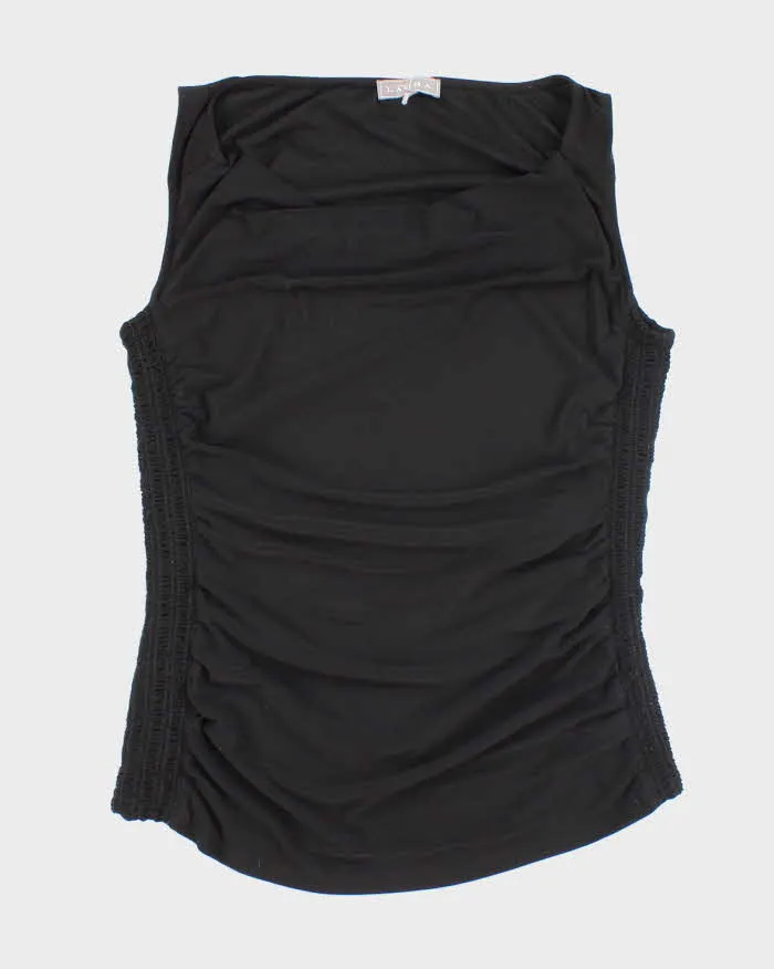 Vintage Y2k 00s Laura Cowl Neck Ruched Top - M sold by Rokit