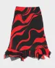 Vintage Y2k 00s Flowy Pattern Skirt - S sold by Rokit