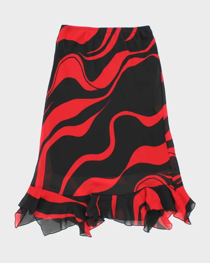 Vintage Y2k 00s Flowy Pattern Skirt - S sold by Rokit product image thumbnail 2