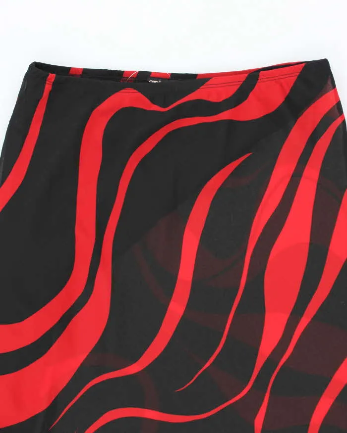 Vintage Y2k 00s Flowy Pattern Skirt - S sold by Rokit product image thumbnail 4